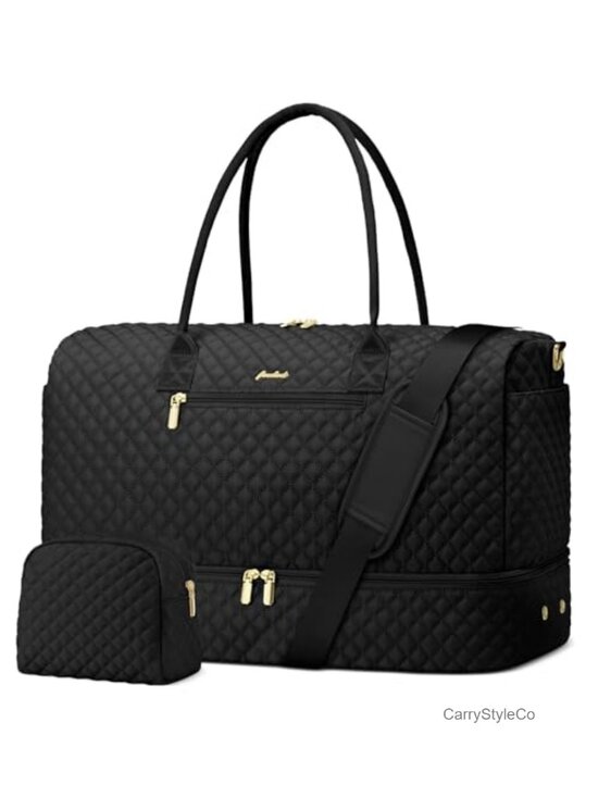 Handbags - Travel Weekender Bag Duffle with Shoe Compartment Carry On